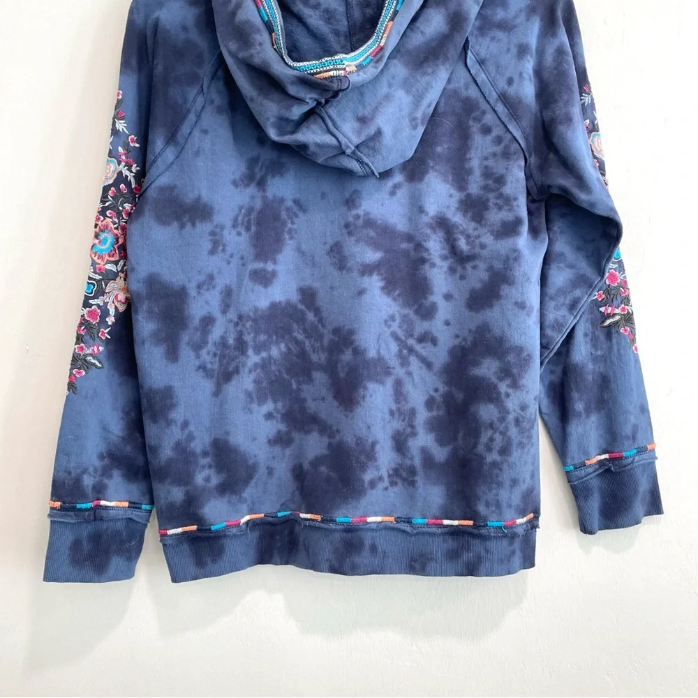 Sundance Moonlight Sky Tie Dye Floral Embroidered Sweatsuit Set